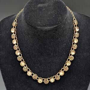 Isis Creative Necklace Earring Set Crystal Medallion Chain Costume Jewelry Gift